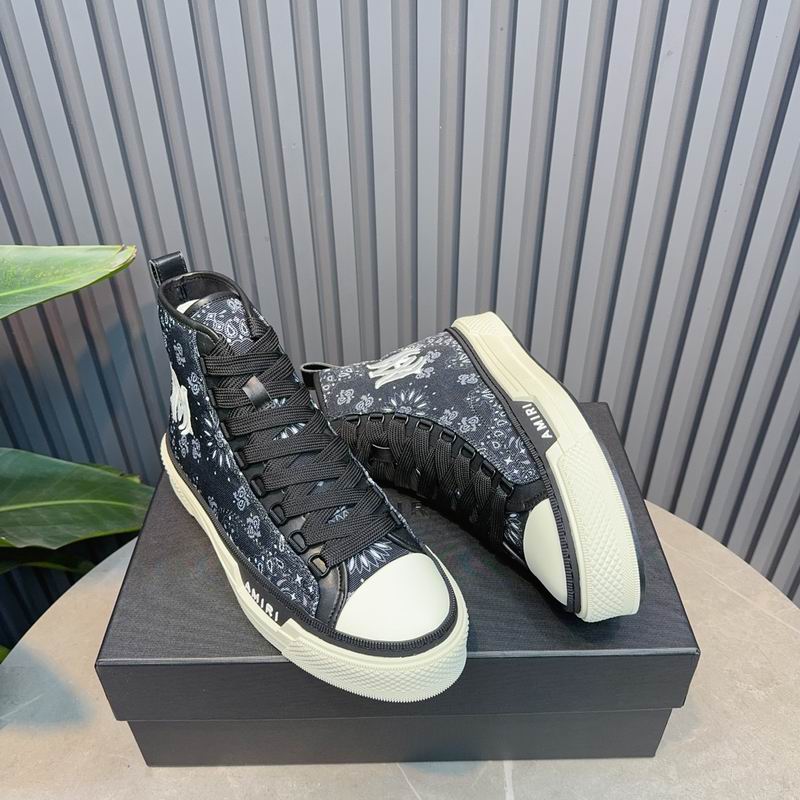 AMIRI Black Bandana High-Top Sneakers