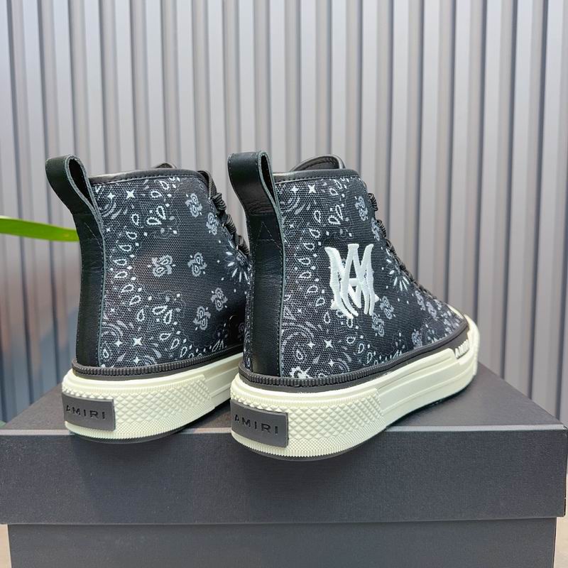 AMIRI Black Bandana High-Top Sneakers