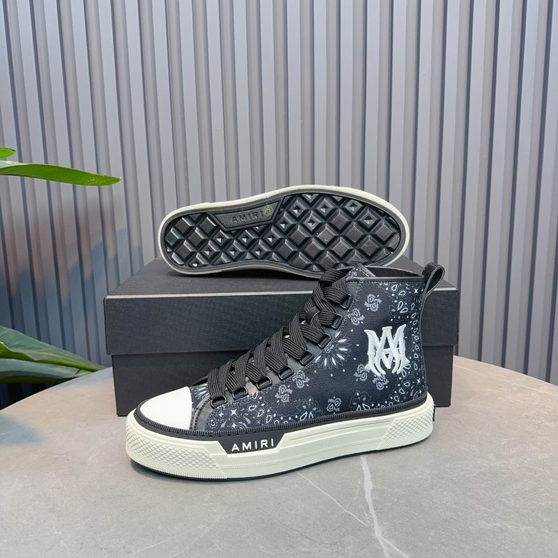 AMIRI Black Bandana High-Top Sneakers