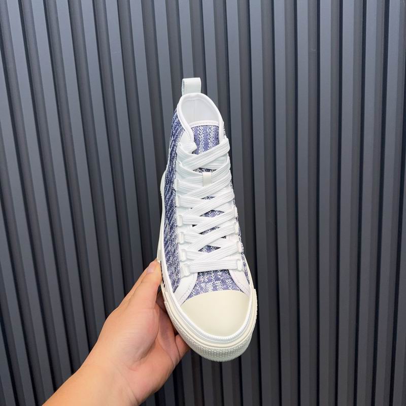 AMIRI Light Blue Monogram High-Top Sneakers