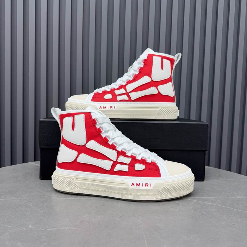 AMIRI Red Bones High-Top Sneakers