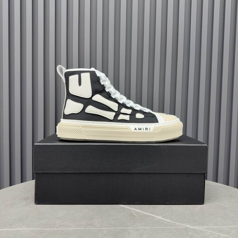 AMIRI Black Bones High-Top Sneakers