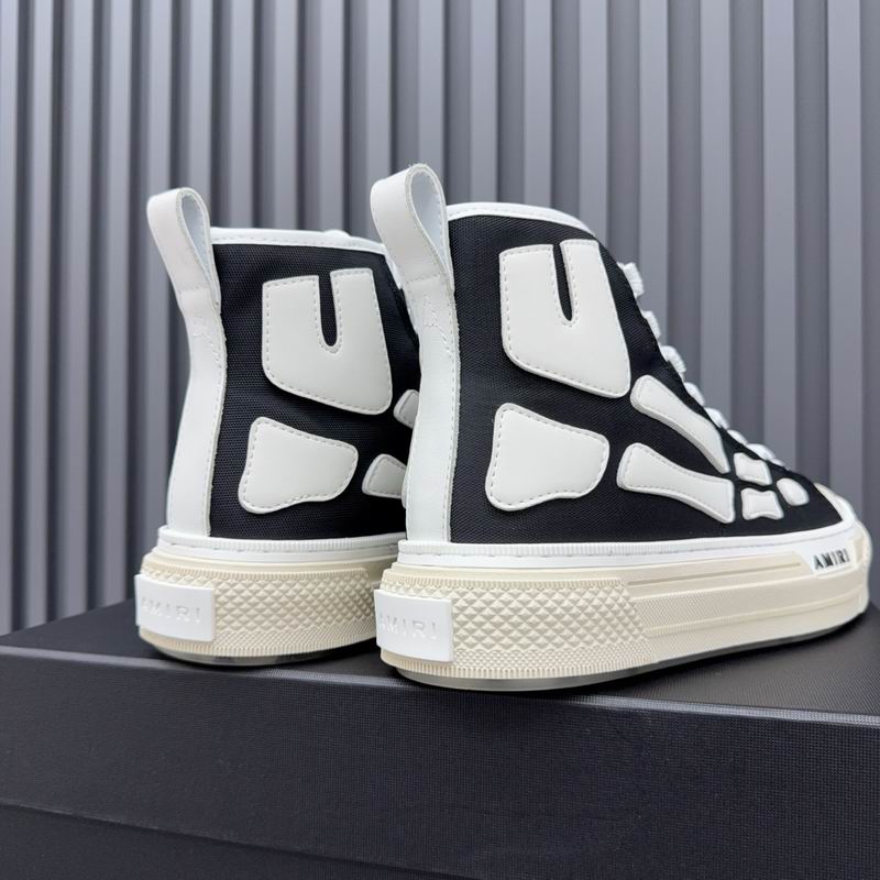 AMIRI Black Bones High-Top Sneakers