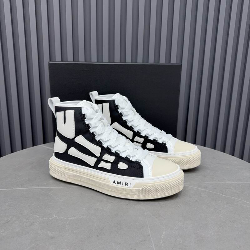 AMIRI Black Bones High-Top Sneakers