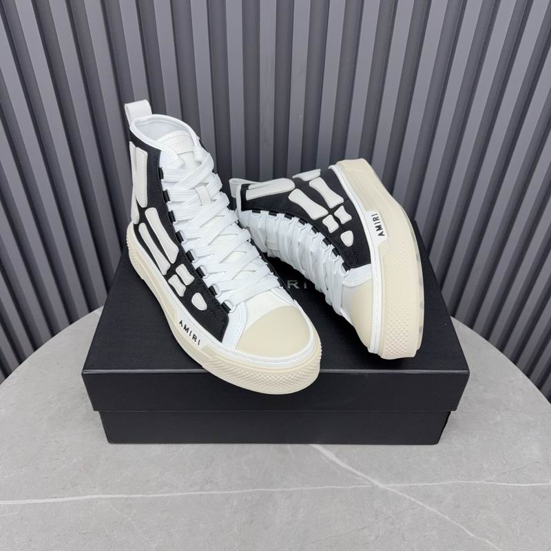AMIRI Black Bones High-Top Sneakers