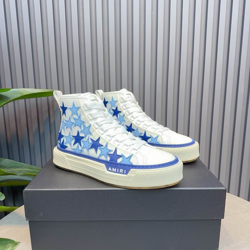 AMIRI Blue Stars High-Top Sneakers