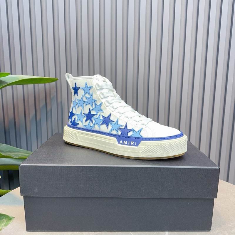 AMIRI Blue Stars High-Top Sneakers