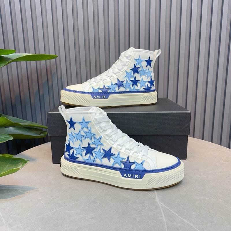 AMIRI Blue Stars High-Top Sneakers