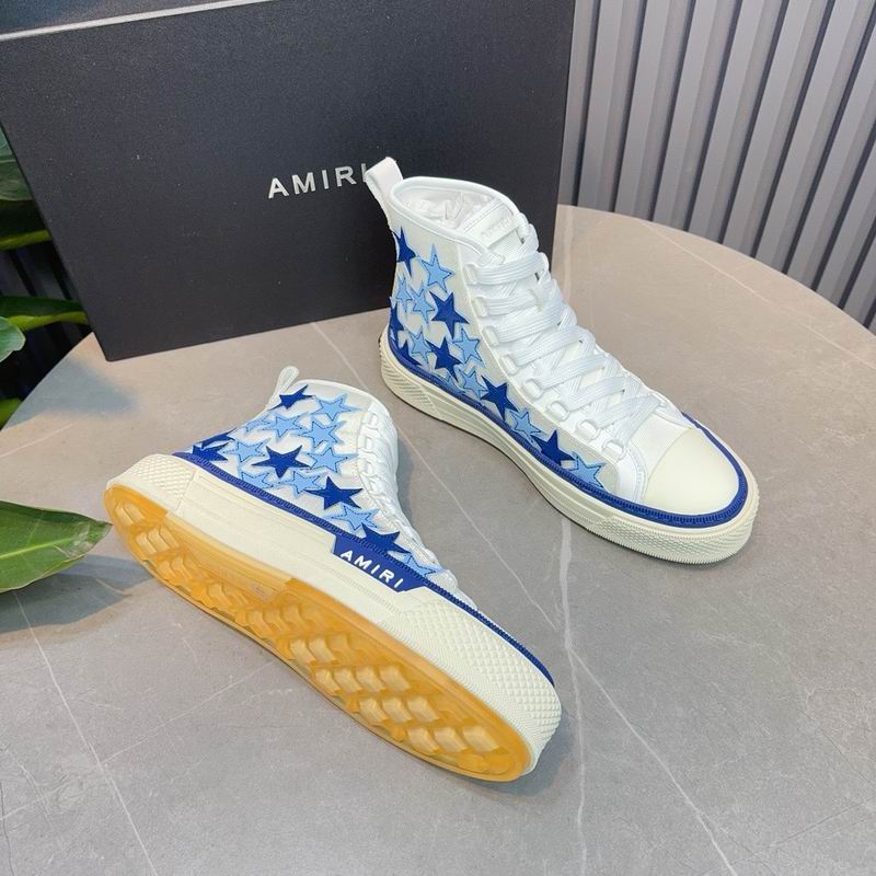 AMIRI Blue Stars High-Top Sneakers