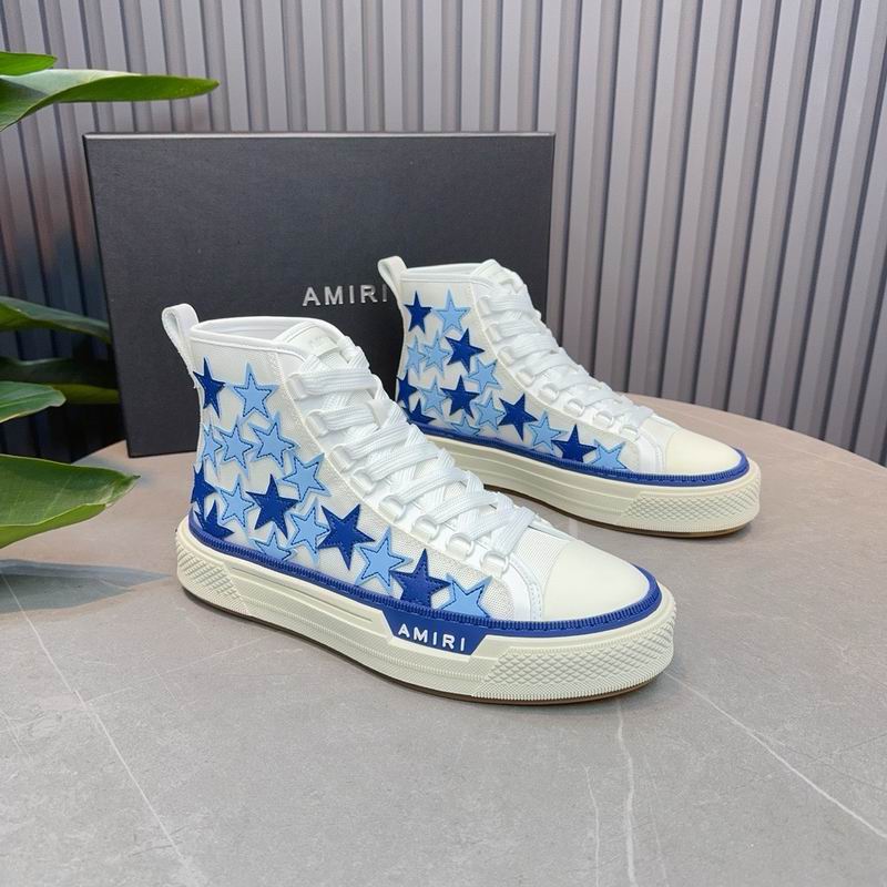 AMIRI Blue Stars High-Top Sneakers