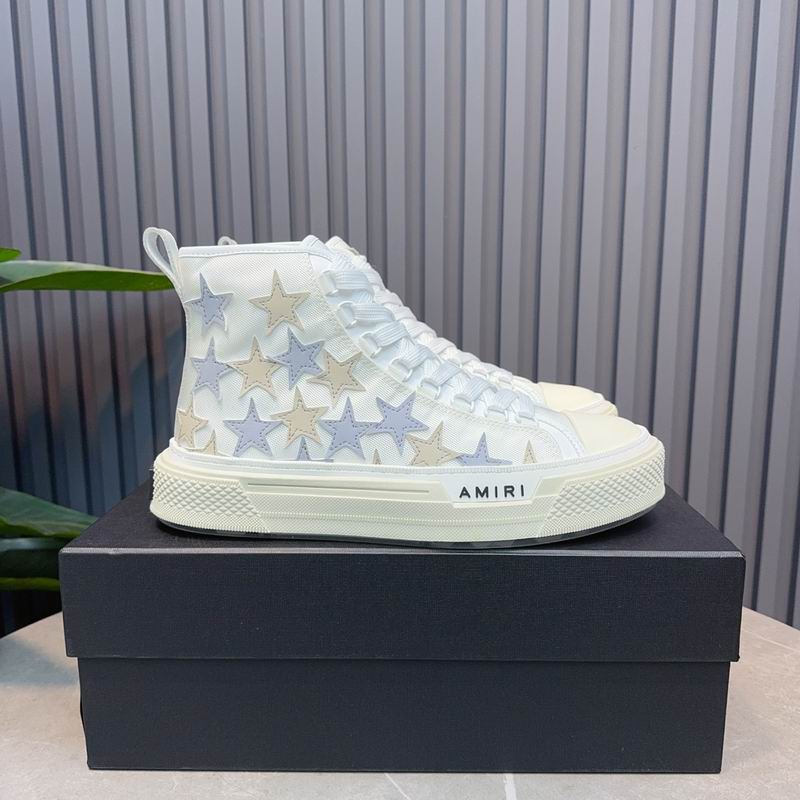 AMIRI White Star High-Top Sneakers