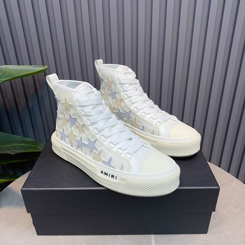 AMIRI White Star High-Top Sneakers