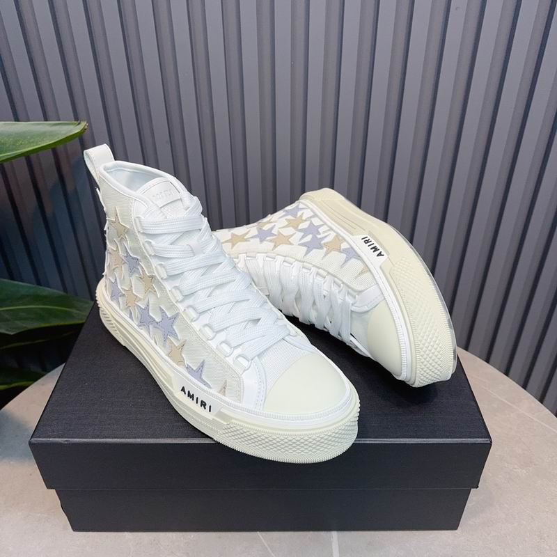 AMIRI White Star High-Top Sneakers