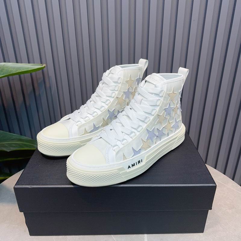 AMIRI White Star High-Top Sneakers