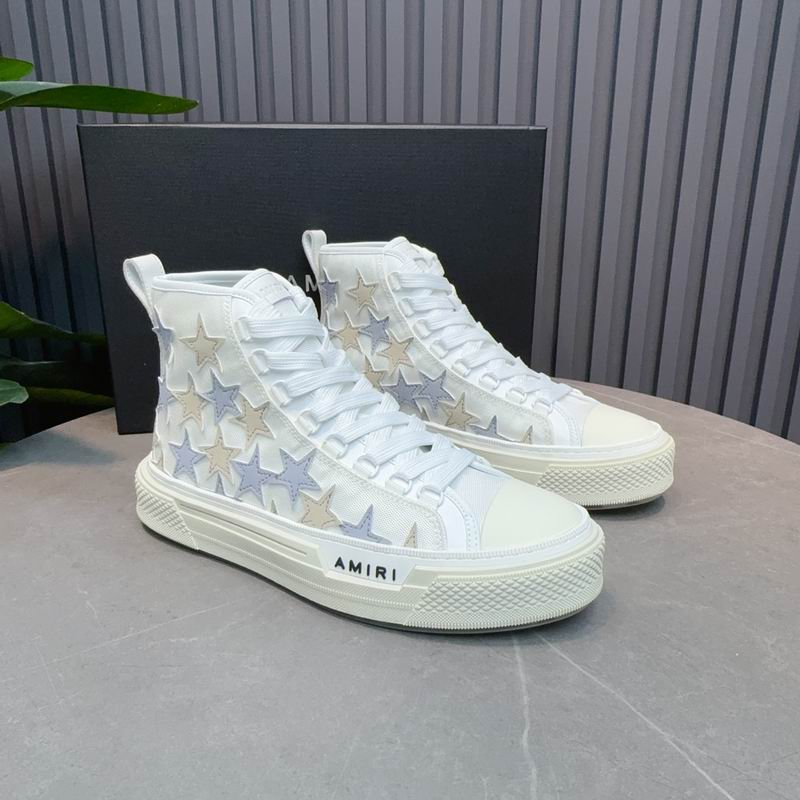 AMIRI White Star High-Top Sneakers