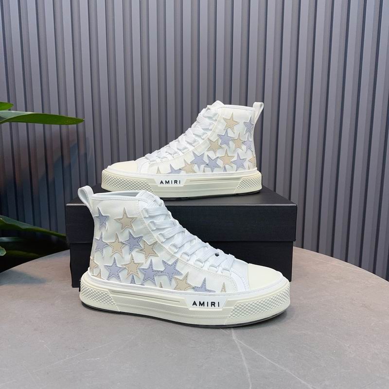 AMIRI White Star High-Top Sneakers