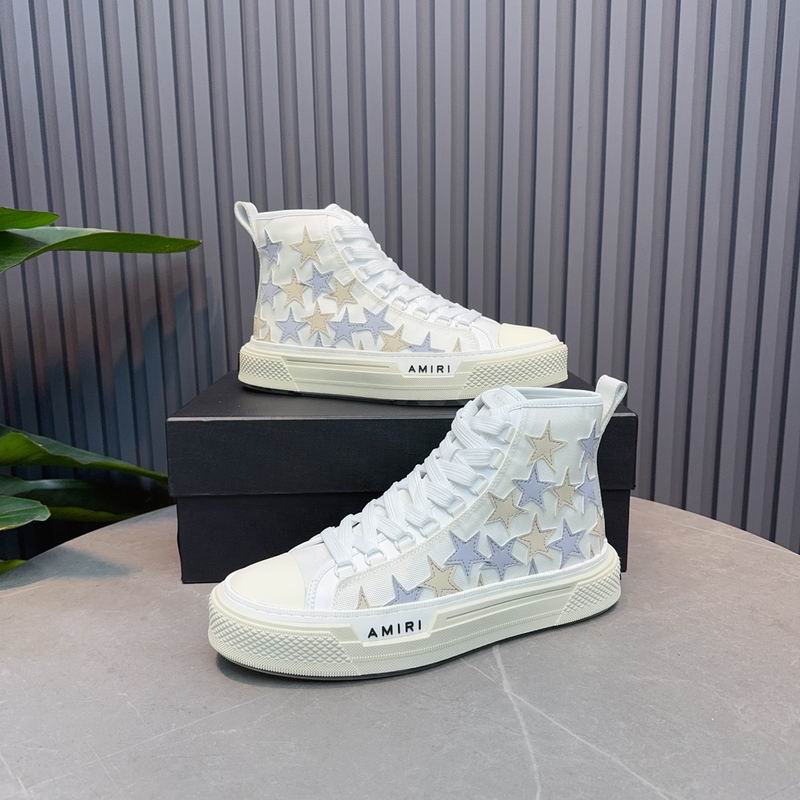 AMIRI White Star High-Top Sneakers