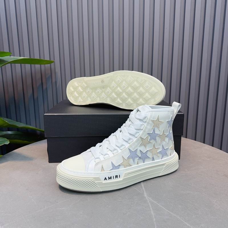 AMIRI White Star High-Top Sneakers