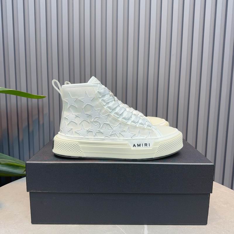 AMIRI All-White Star High-Top Sneakers