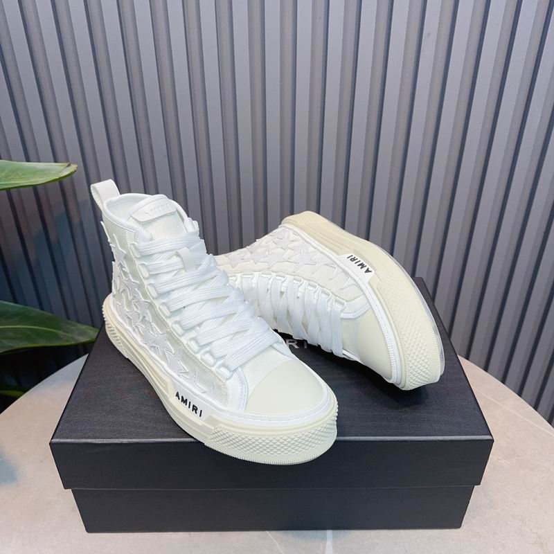 AMIRI All-White Star High-Top Sneakers
