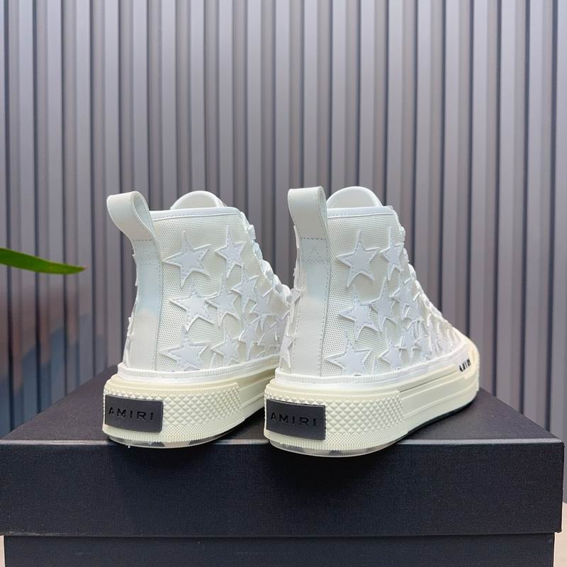 AMIRI All-White Star High-Top Sneakers