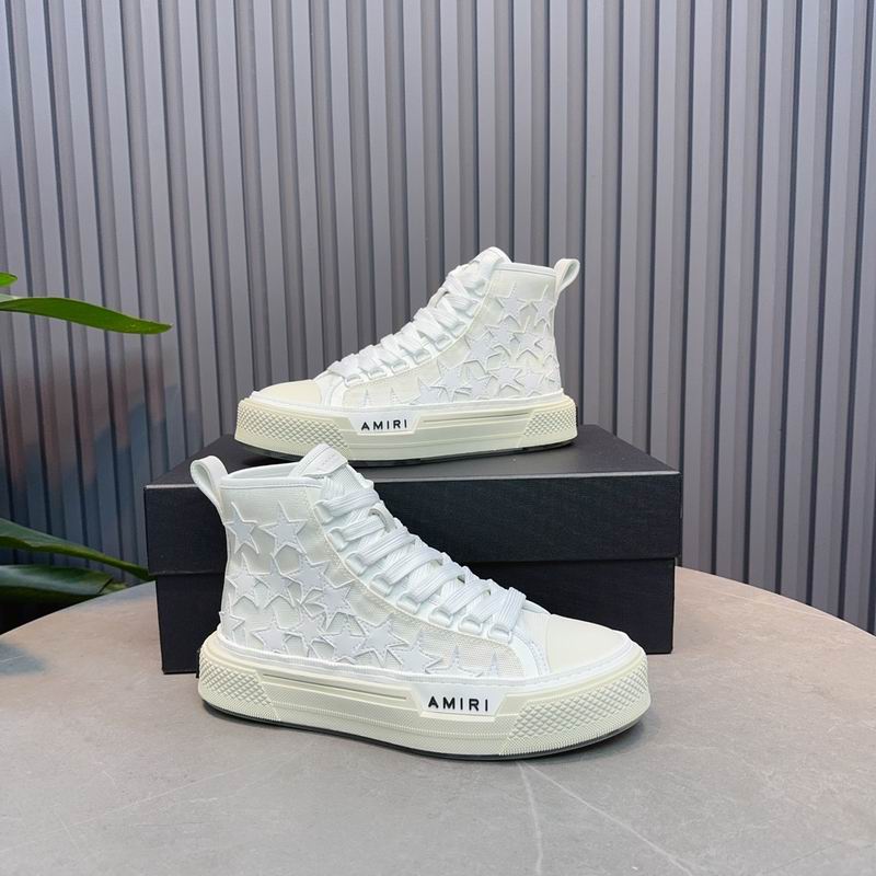 AMIRI All-White Star High-Top Sneakers