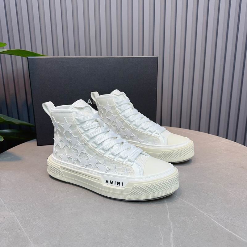 AMIRI All-White Star High-Top Sneakers