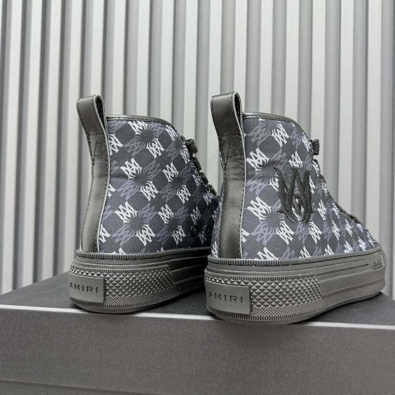 AMIRI Black MA Monogram High-Top Sneakers