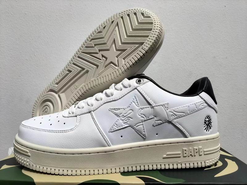 BAPE STA - White, Cream & Black