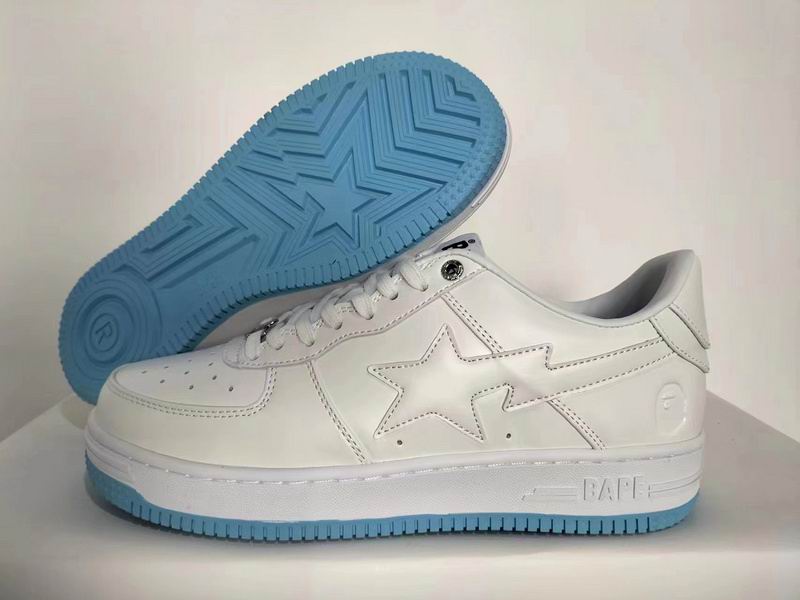 BAPE STA - White & Light Blue