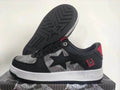 BAPE STA - Black & Grey Plaid with Red Accents