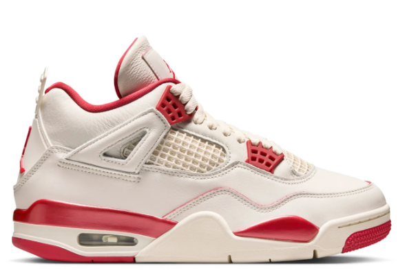 Air Jordan 4 Retro Women's - Cream & Red