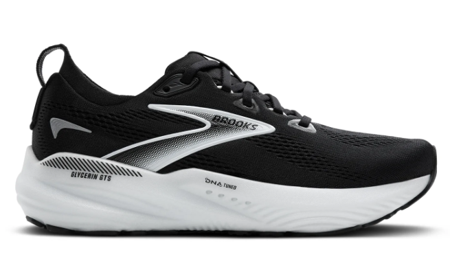 Brooks Glycerin GTS 22 Women's Running Shoes - Black/Grey/White