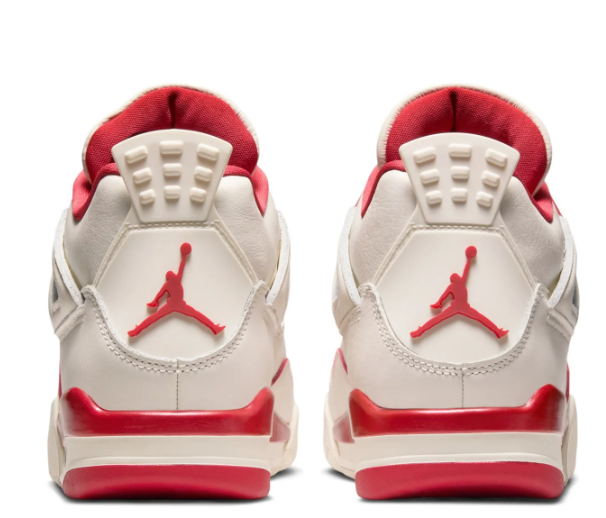 Air Jordan 4 Retro Women's - Cream & Red